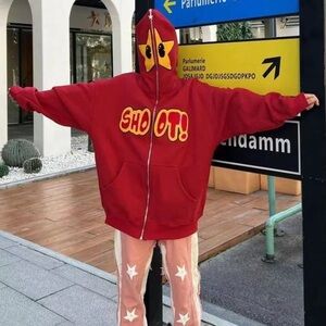 Retro Rarri Full Zip Hoodie Sz L Unisex